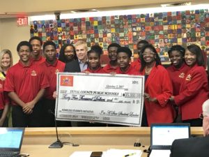 I’m A Star teens  presented a check for $35,000 to Duval County Public Schools