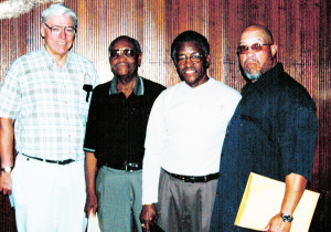 Shown with fellow history makers (L-R) Dr. James Crooks, Dr. Wendell Holmes, Alton Yates and Rodney Hurst.