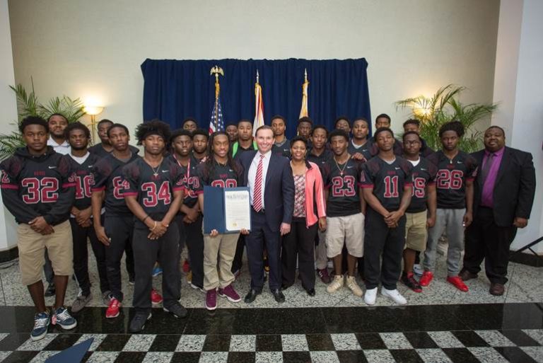 Mayor Honors Raines High School Football State Champions with