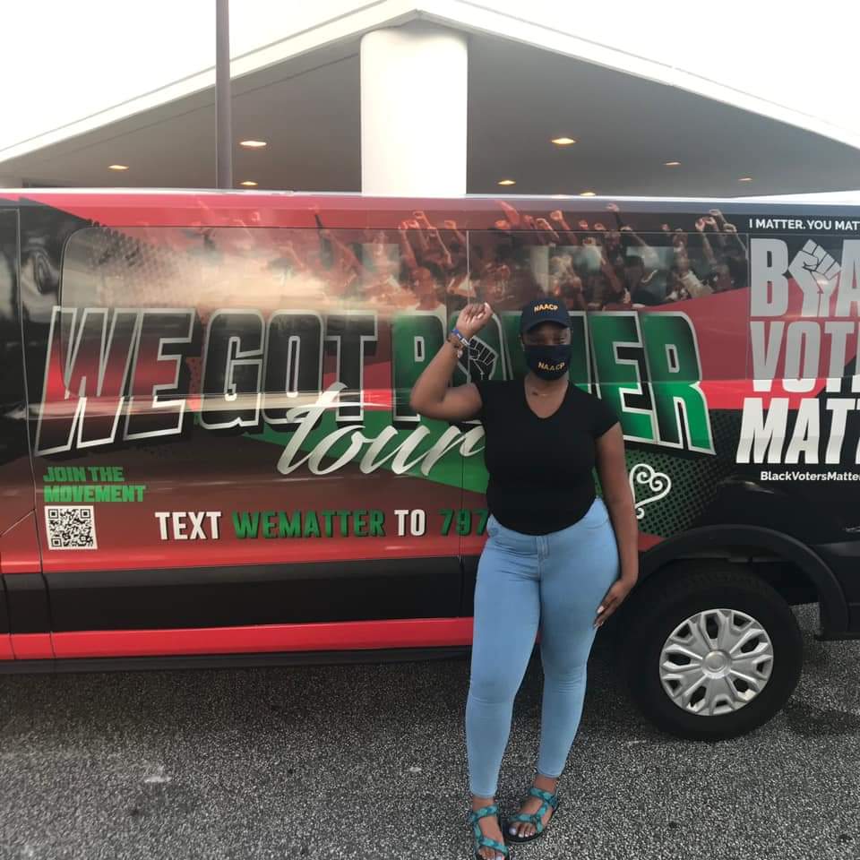 Hundreds Turn Out for Voter Inspiration at Black Bus Tour Rally Free