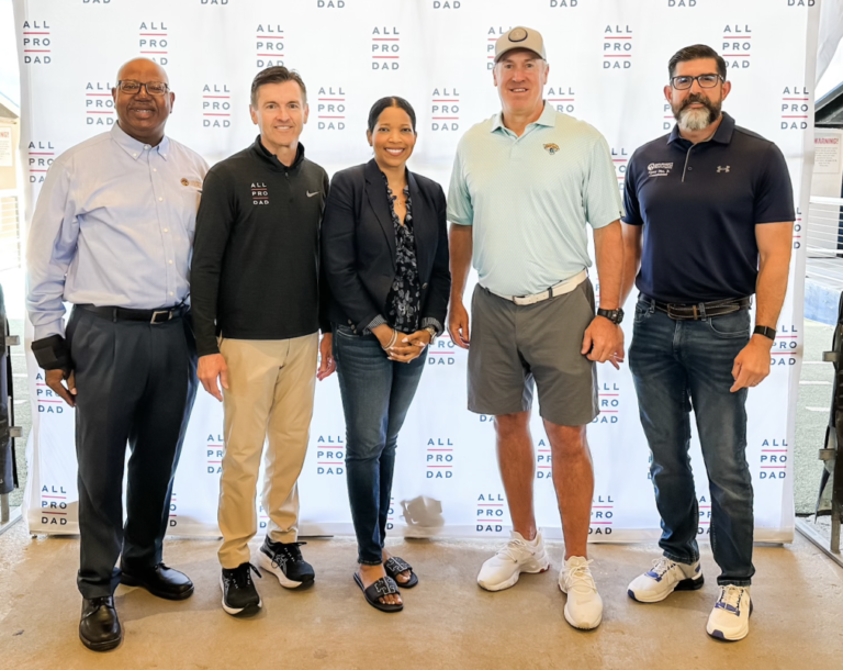 DCF Secretary Shevaun Harris and Jacksonville Jaguars Head Coach Doug ...