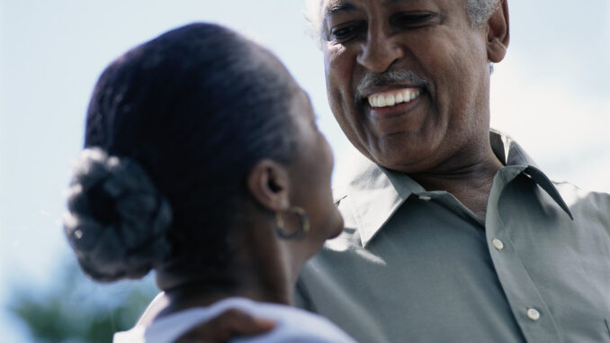 Senior Couple Sharing Look
