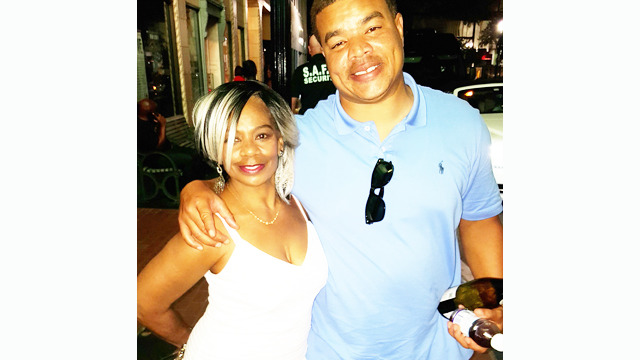 Comedian Red Grant with a fan!