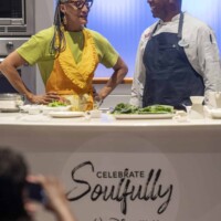 Celebrity chef and noted soul food expert Carla Hall visited Walt Disney World Resort in Lake Buena Vista, Fla., this week with her family. Hall embarked on a soulful culinary journey across the resort to experience a collection of culturally-inspired menu items found at various Disney restaurants. (Kent Phillips, photographer)