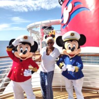 Lynn with Minnie and Mickey